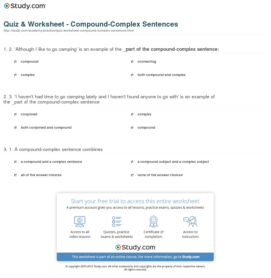 Quiz & Worksheet