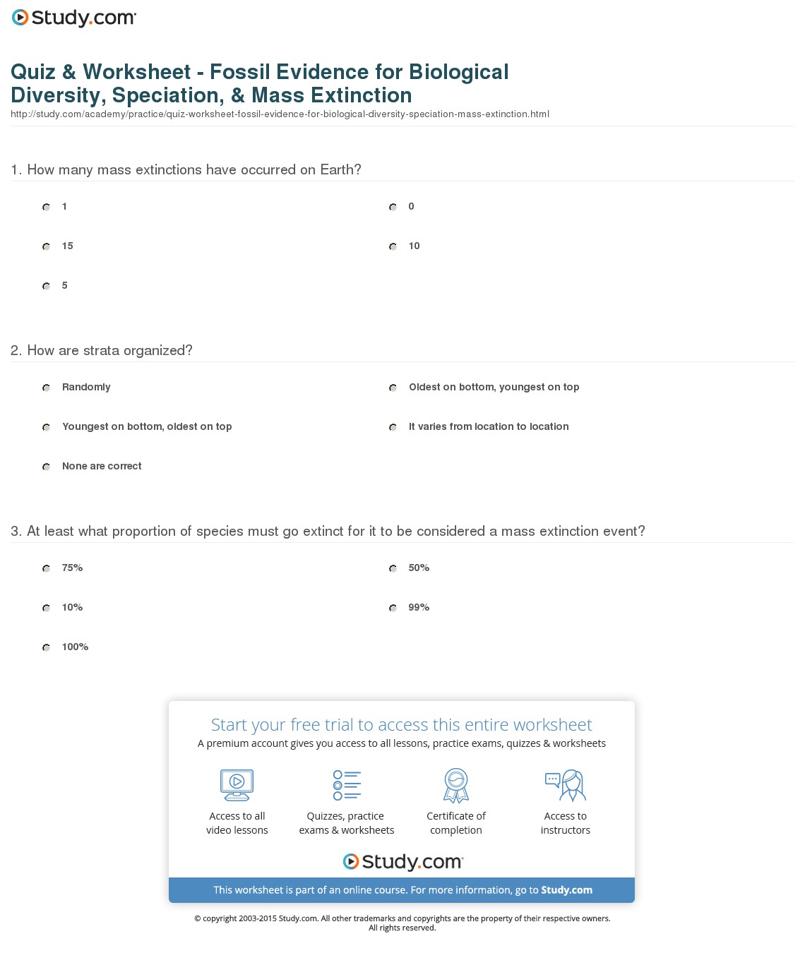 Quiz & Worksheet