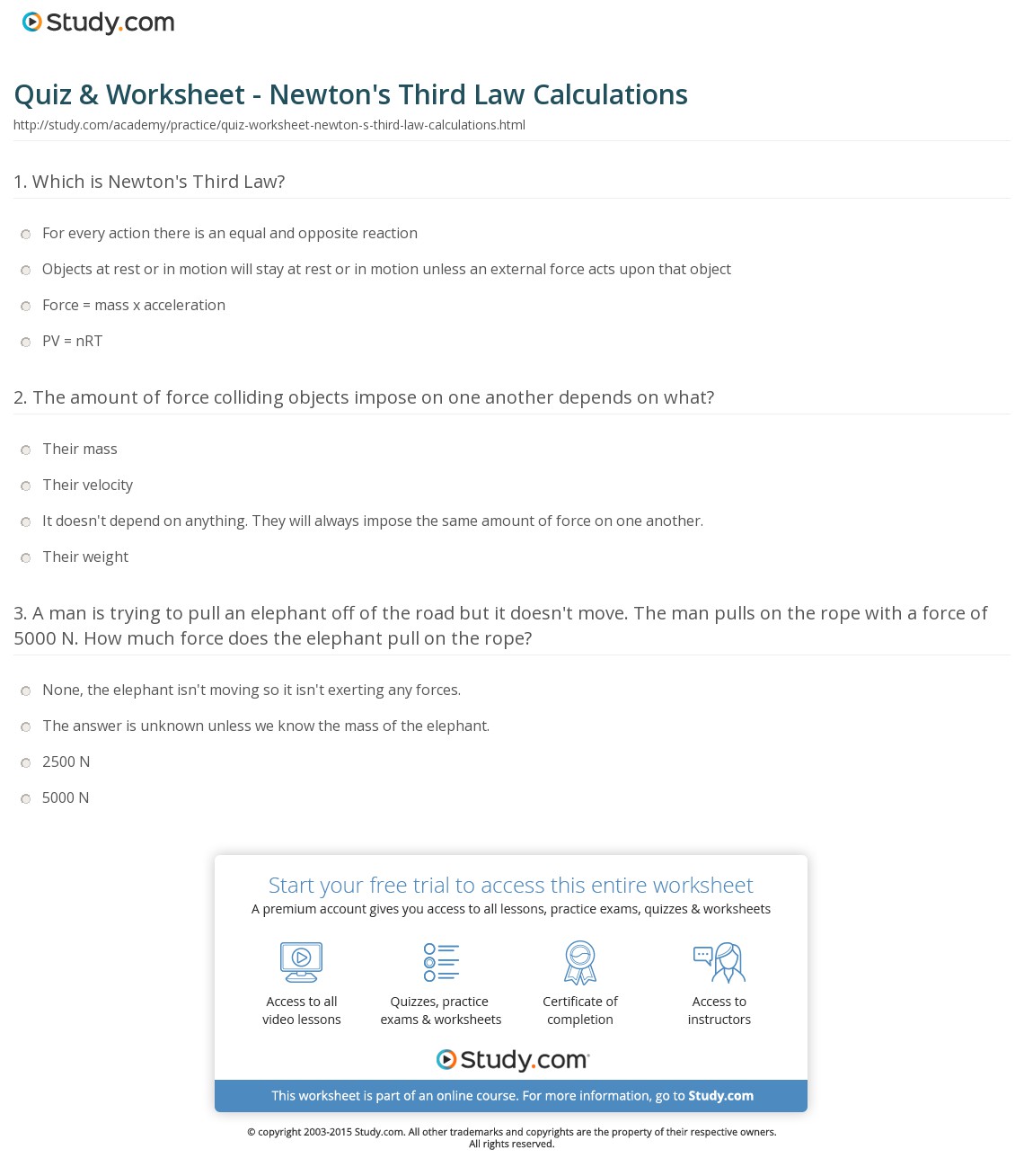 Quiz & Worksheet