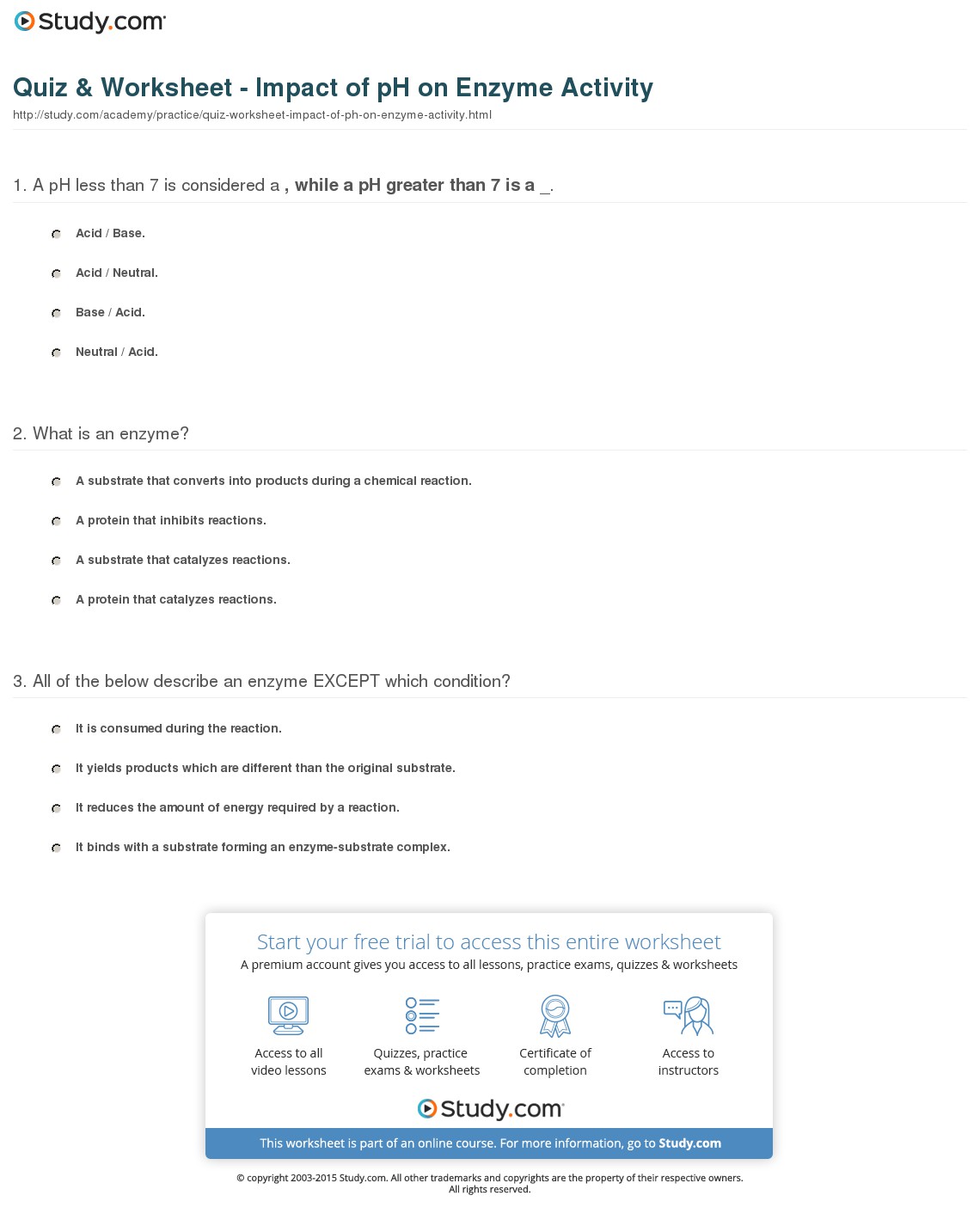 Quiz & Worksheet