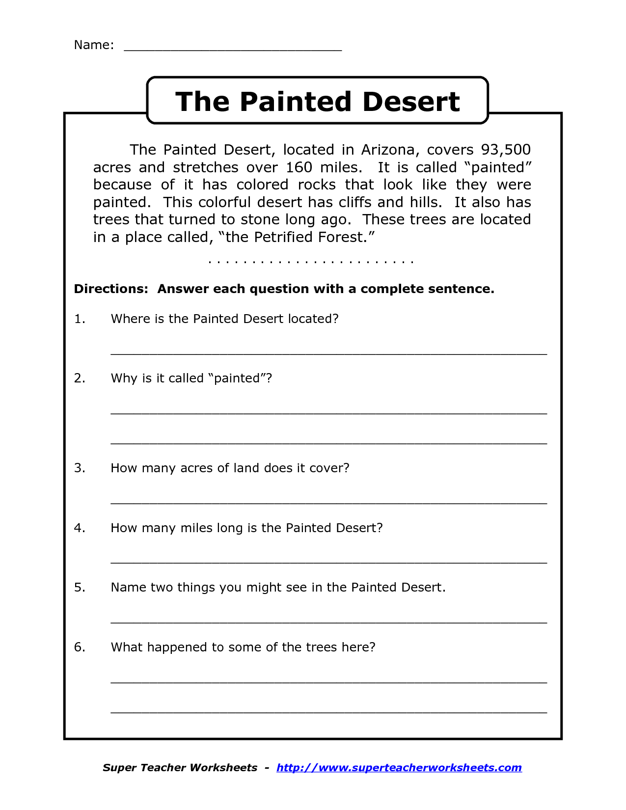 Reading Comprehension For Grade 2 Free