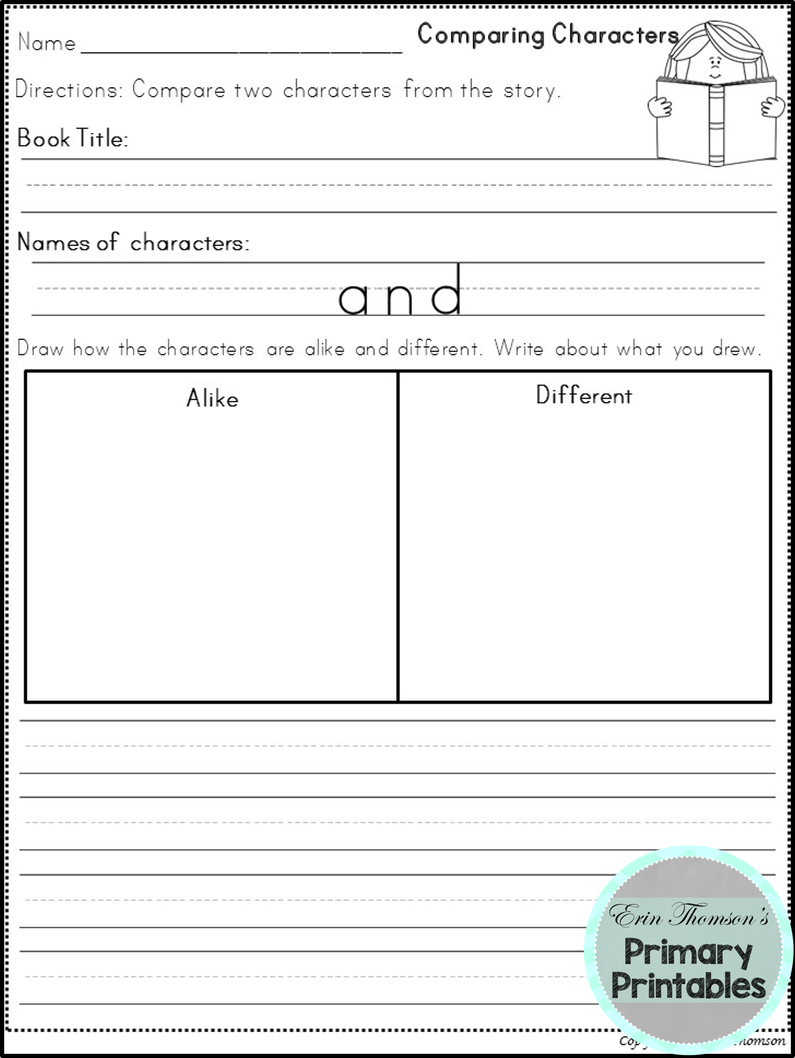 Reading Response Worksheets For Independent Reading