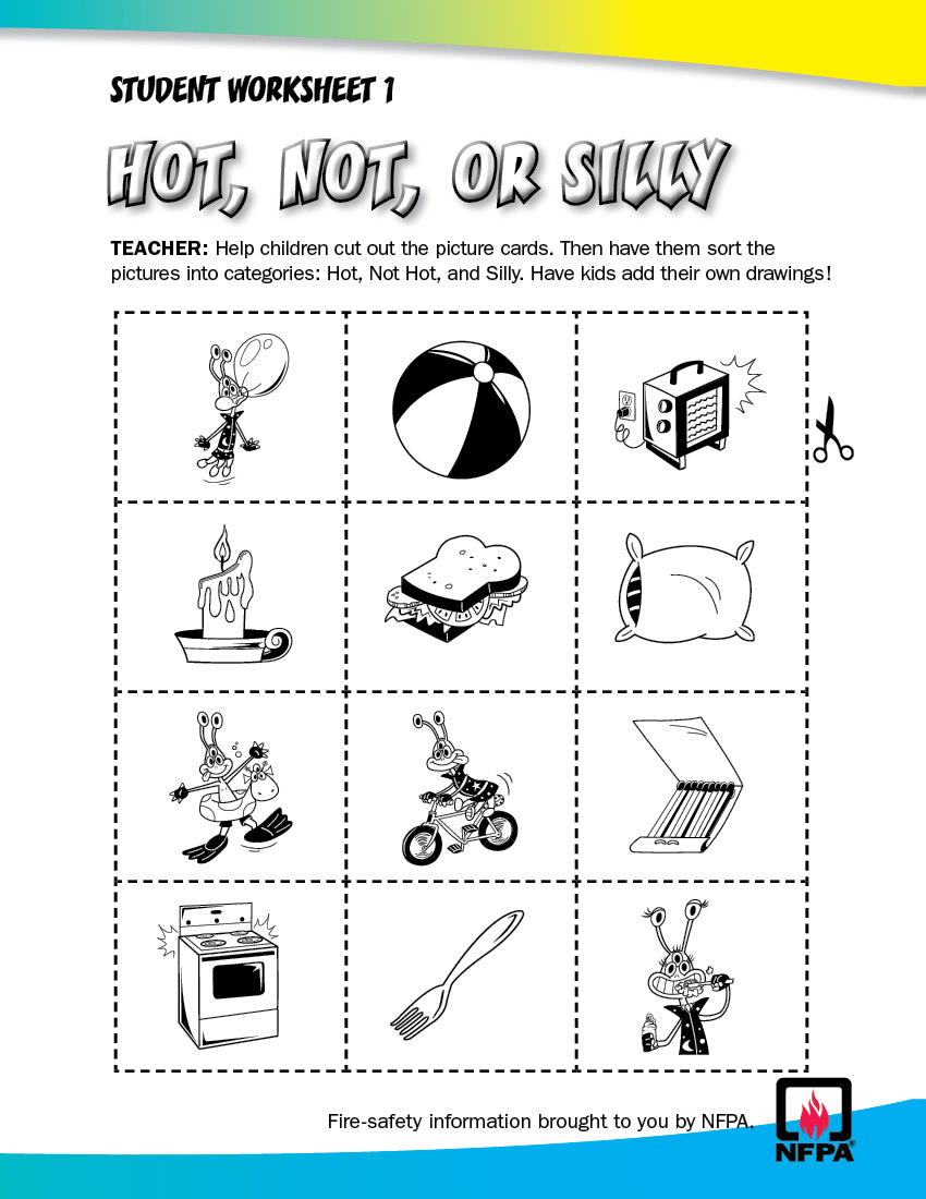 Safety Worksheets For Kids Worksheets For All