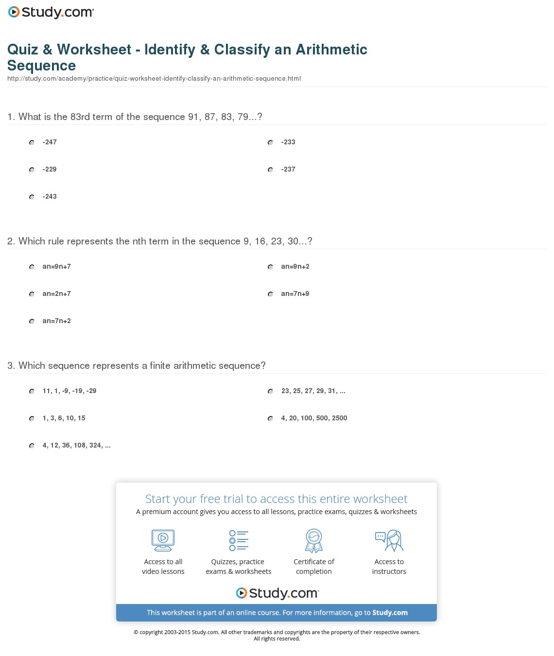 Sequence Practice Worksheets Free Worksheets Library