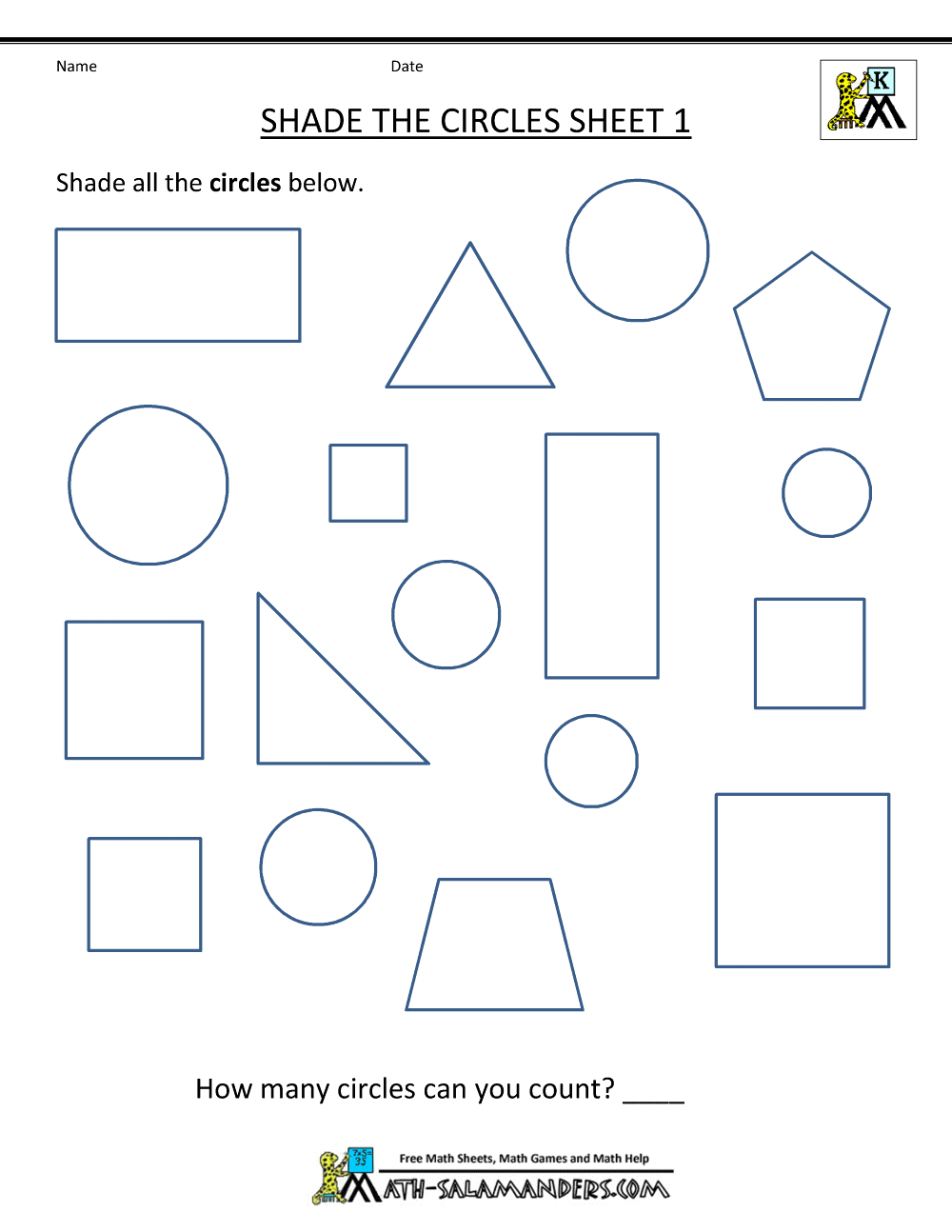 Shapes Worksheets For Toddlers Free Worksheets Library