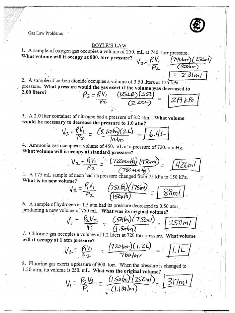 The Mole And Volume Worksheet Worksheets