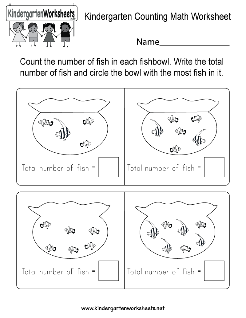 This Is A Fun Fish Counting Worksheet For Preschoolers Or