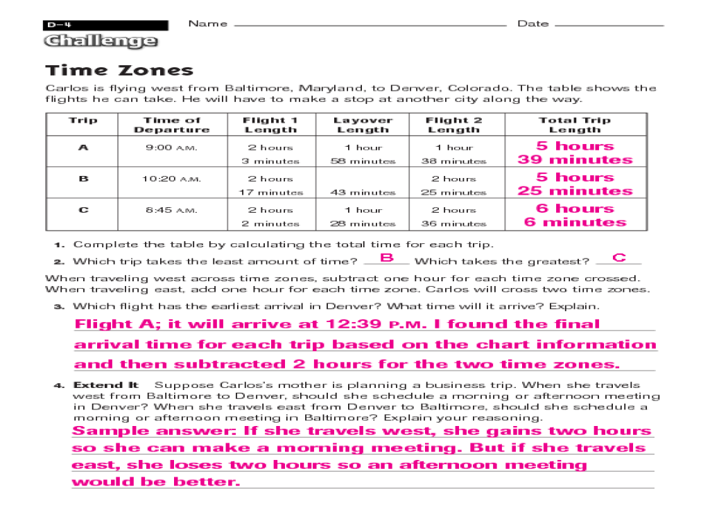 Time Zone Worksheets Australia Worksheets For All