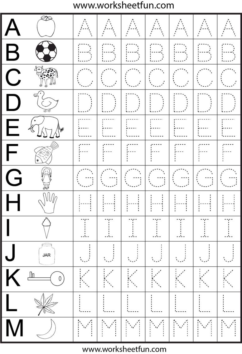 Tracing Letters A