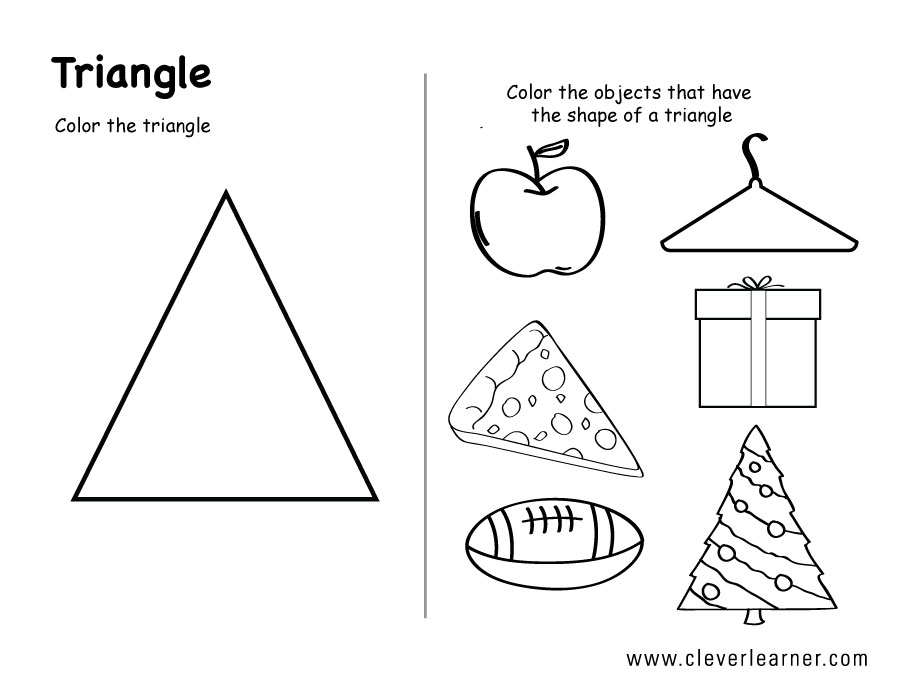 Triangle Spelling Worksheet For Preschool  Triangle  Best Free