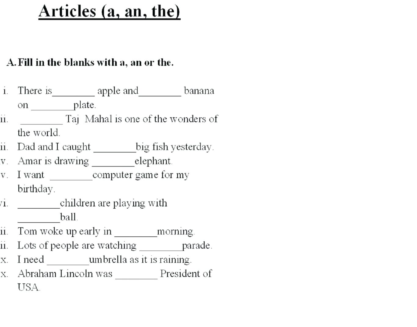 Worksheet  1st Grade Fill In The Blank Worksheets For Kindergarten
