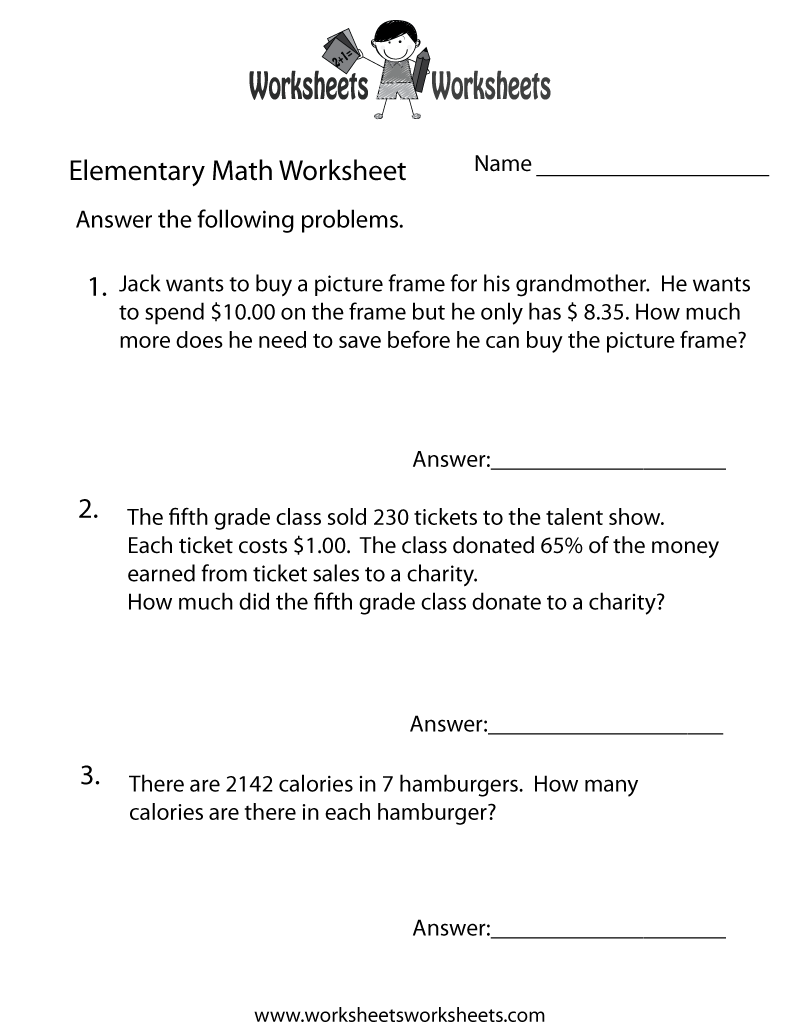 Worksheets For All