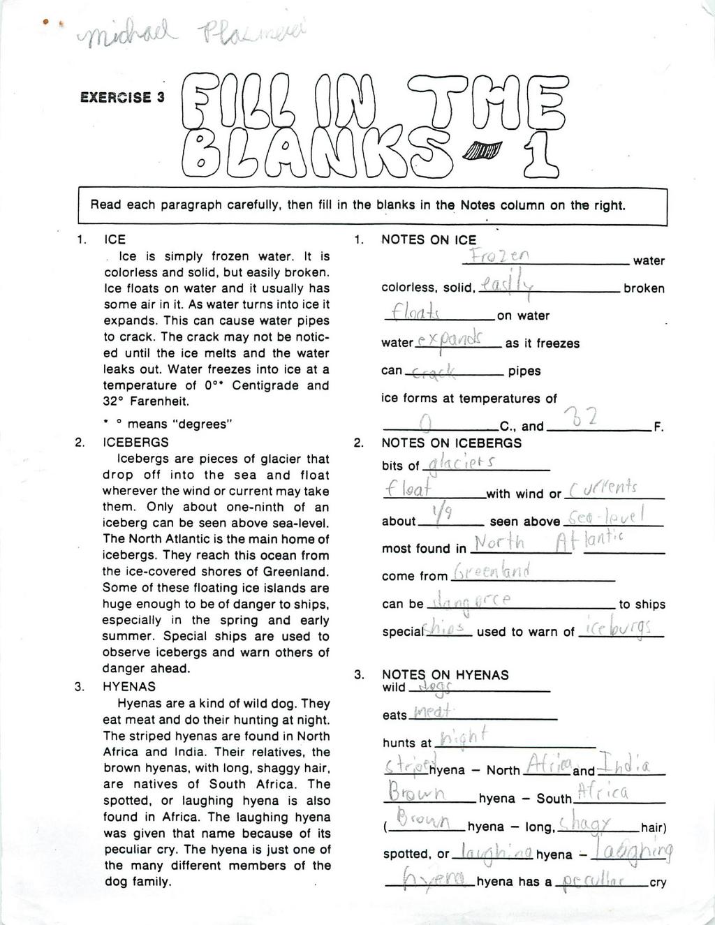 Worksheets For All