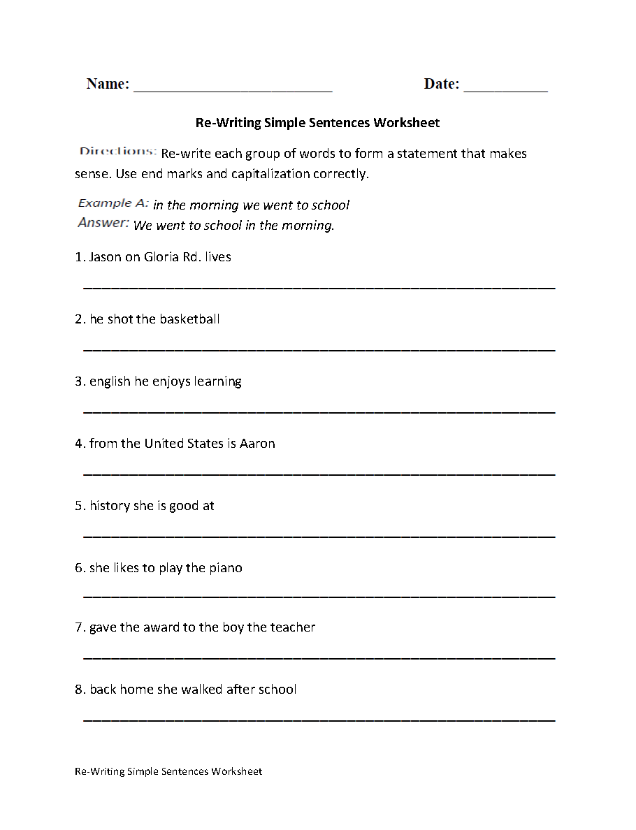 Worksheets For All