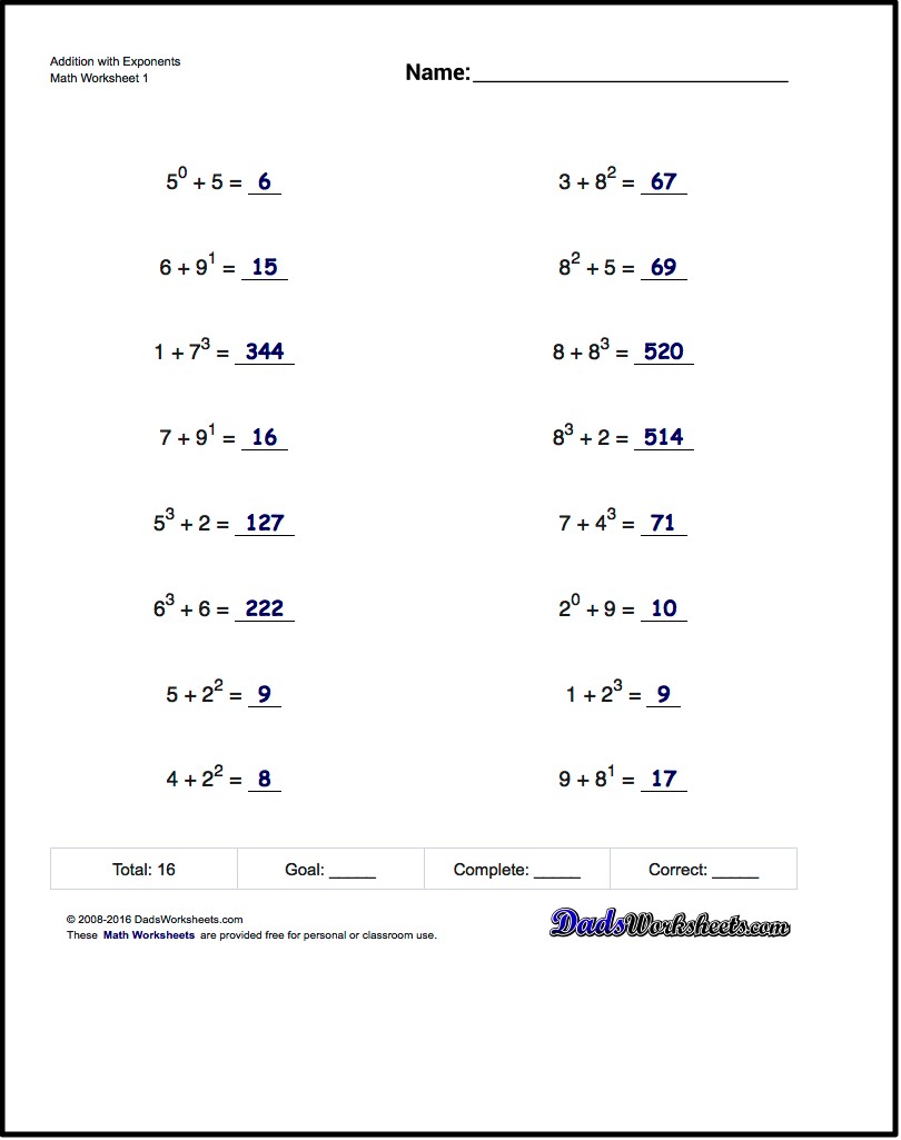 Worksheets For All