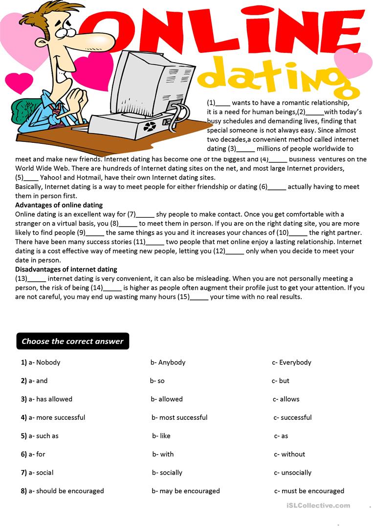 12 Free Esl Cloze Test Worksheets