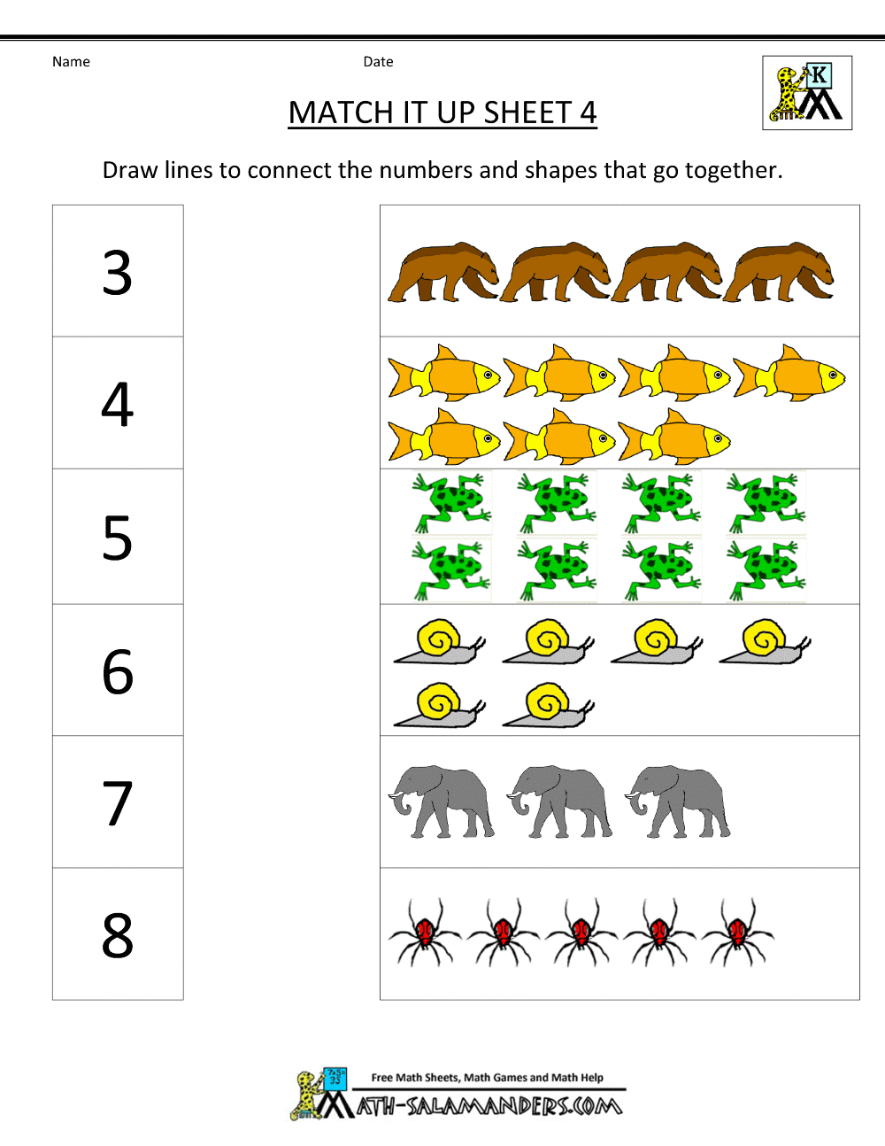 12+ Math Worksheets Kindergarten