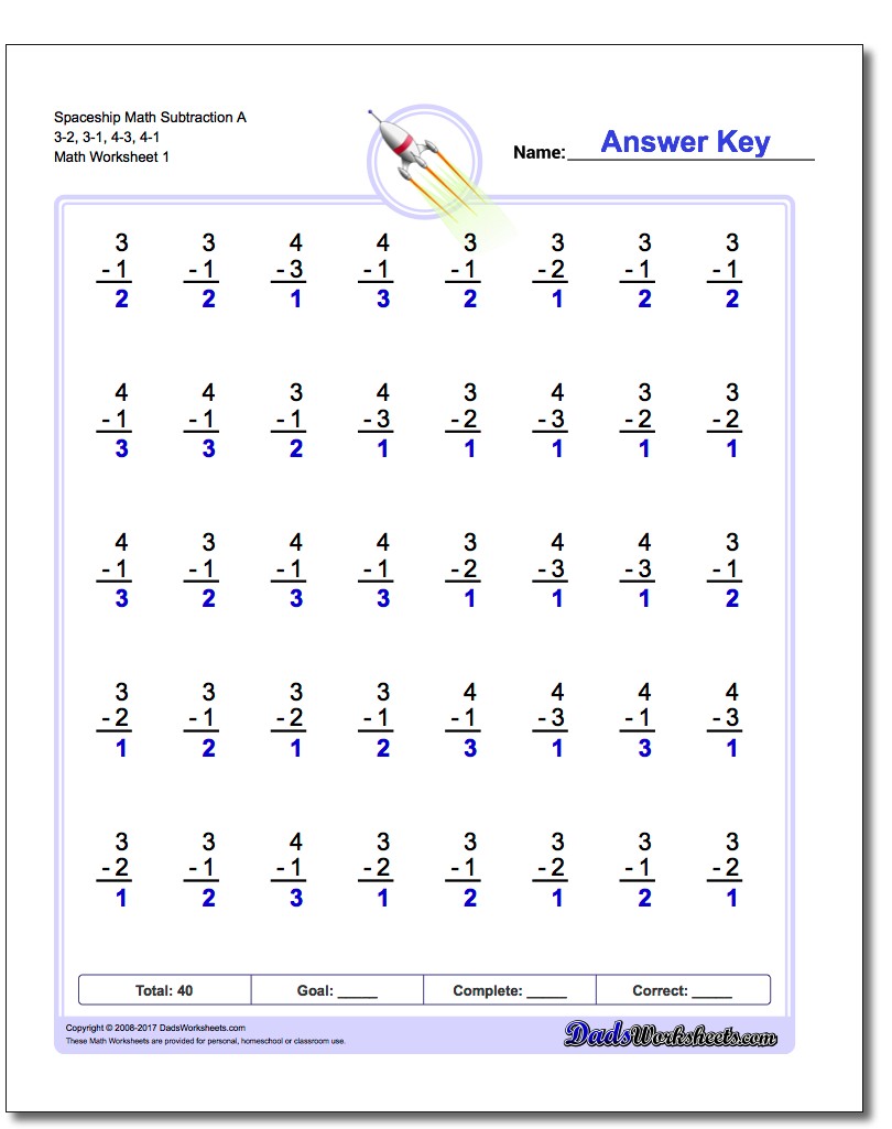 464 Subtraction Worksheets For You To Print Right Now