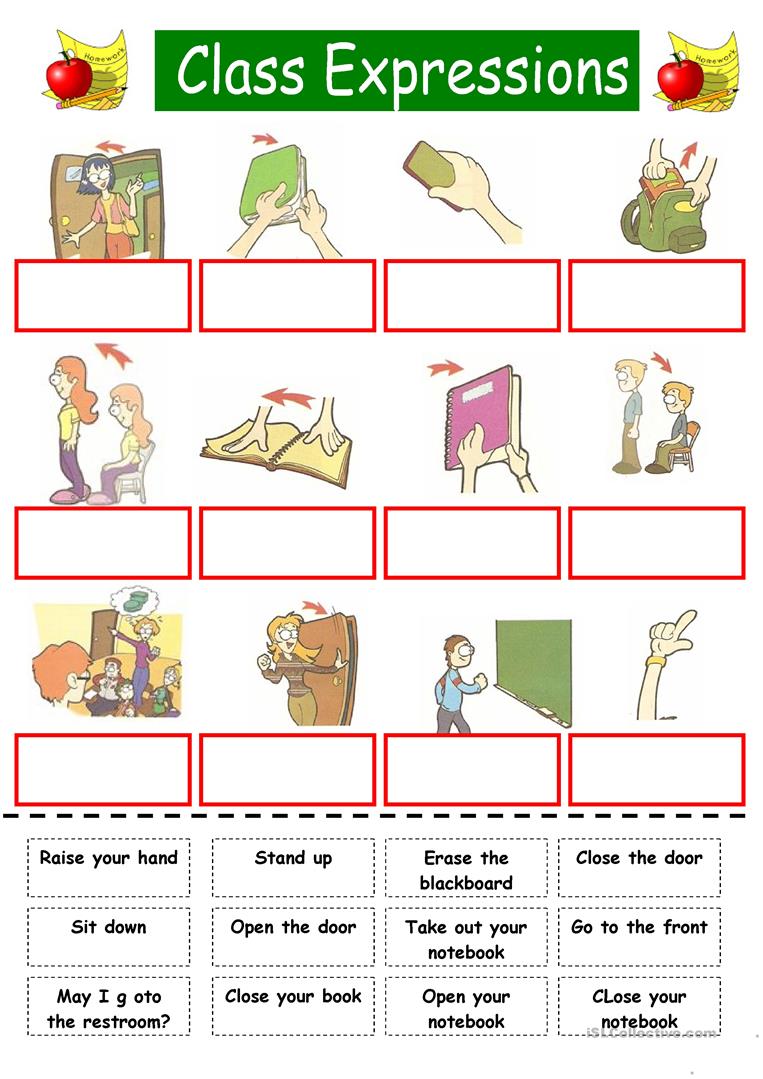 56 Free Esl Commands Worksheets