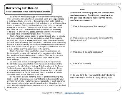 7th Grade Reading Comprehension Worksheets With Answers The Best