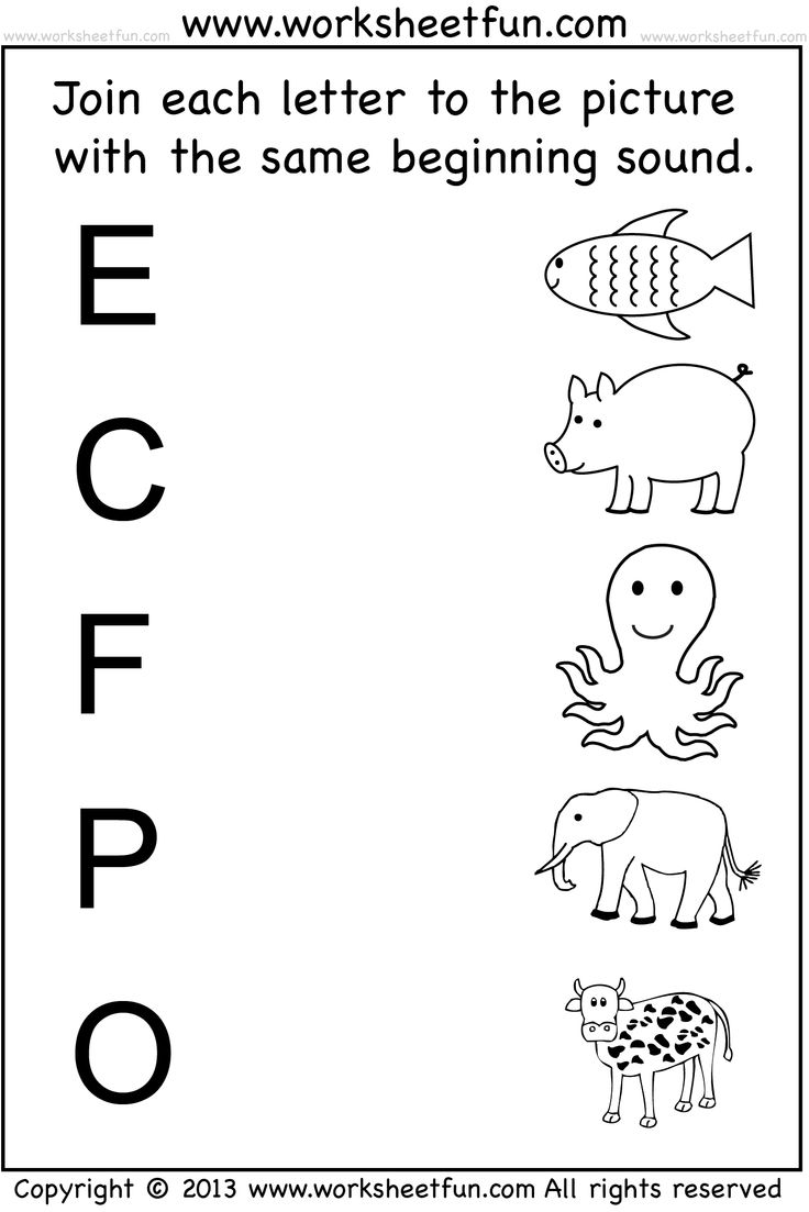 Beginning Sound Worksheets Forn Middle And Ending Sounds Printable