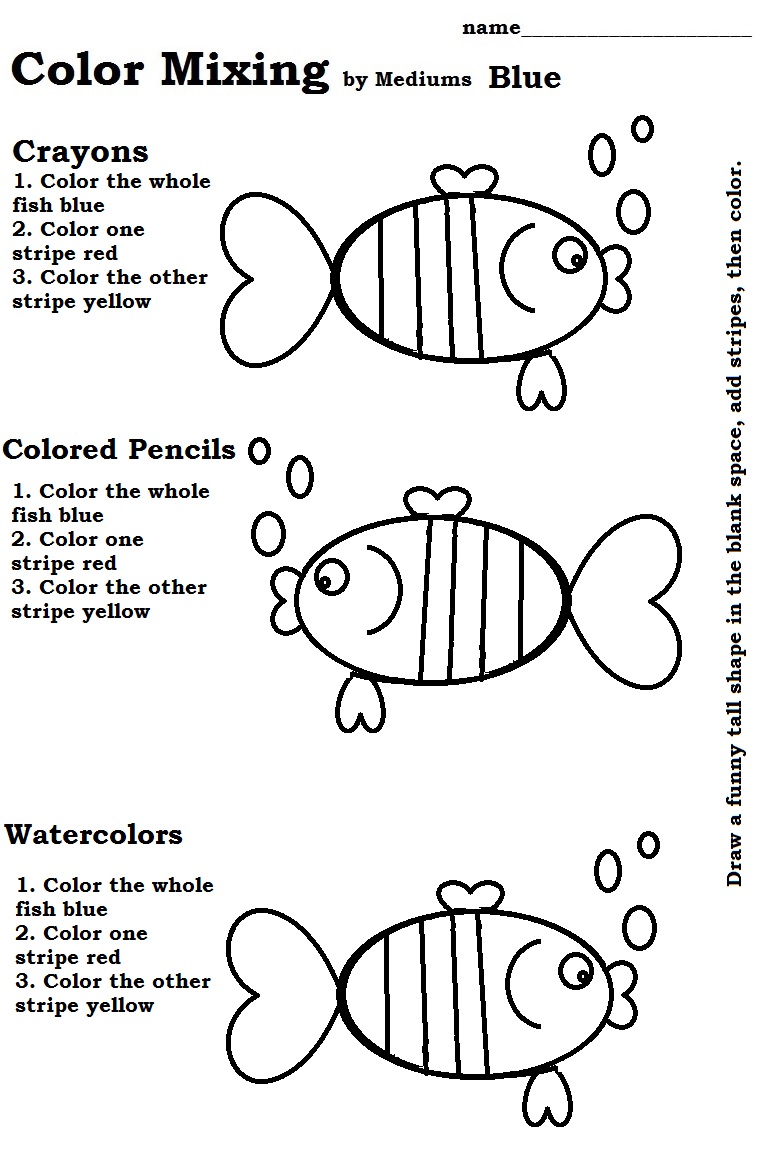 Color Mixing Worksheet Worksheets For All