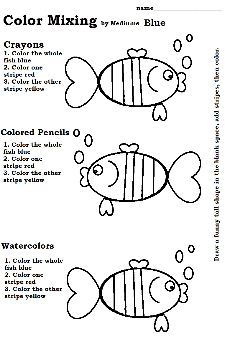 Color Mixing Worksheet Worksheets For All
