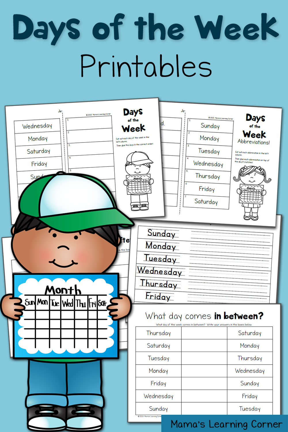 Days Of The Week Worksheets