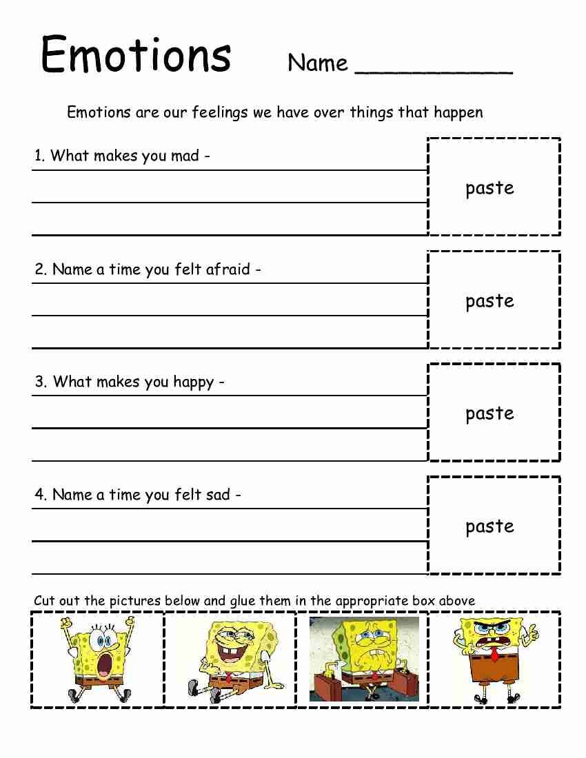 Emotions Worksheet  Great For Elementary School  Empowered By Them