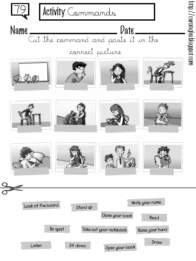 Givig Instructions Worksheet