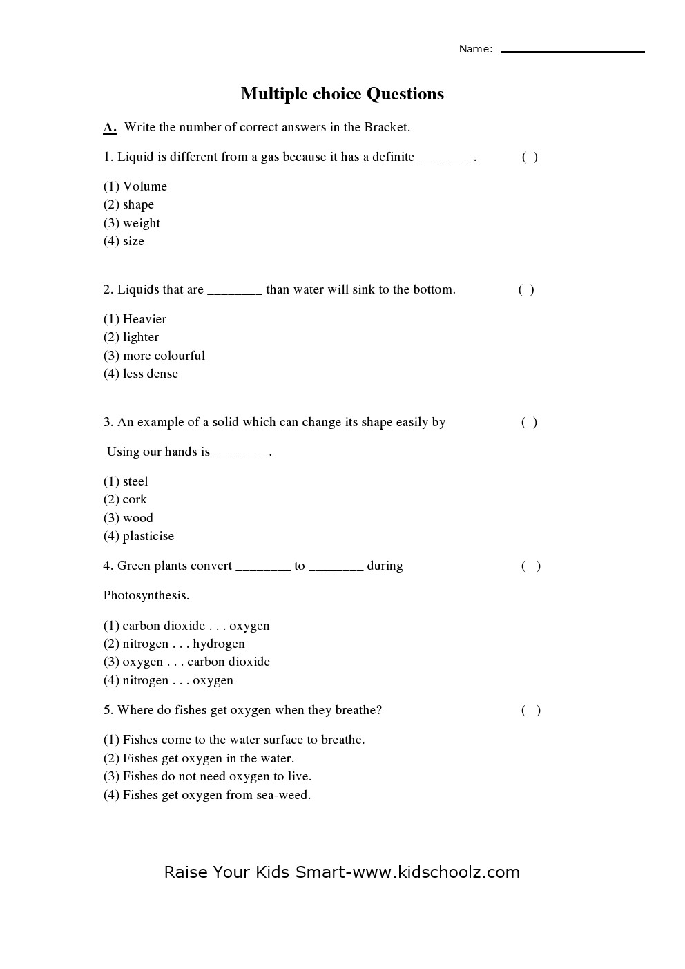Kids  Science Printable Worksheets  Worksheets For All And Share