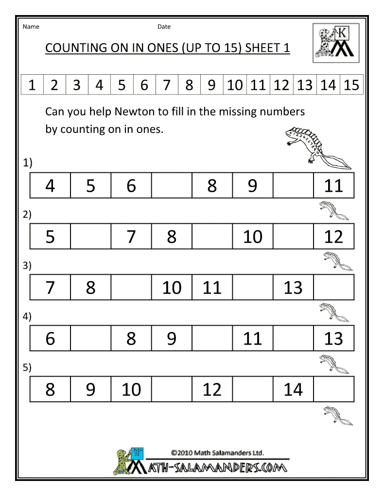 Kindergarten Worksheets