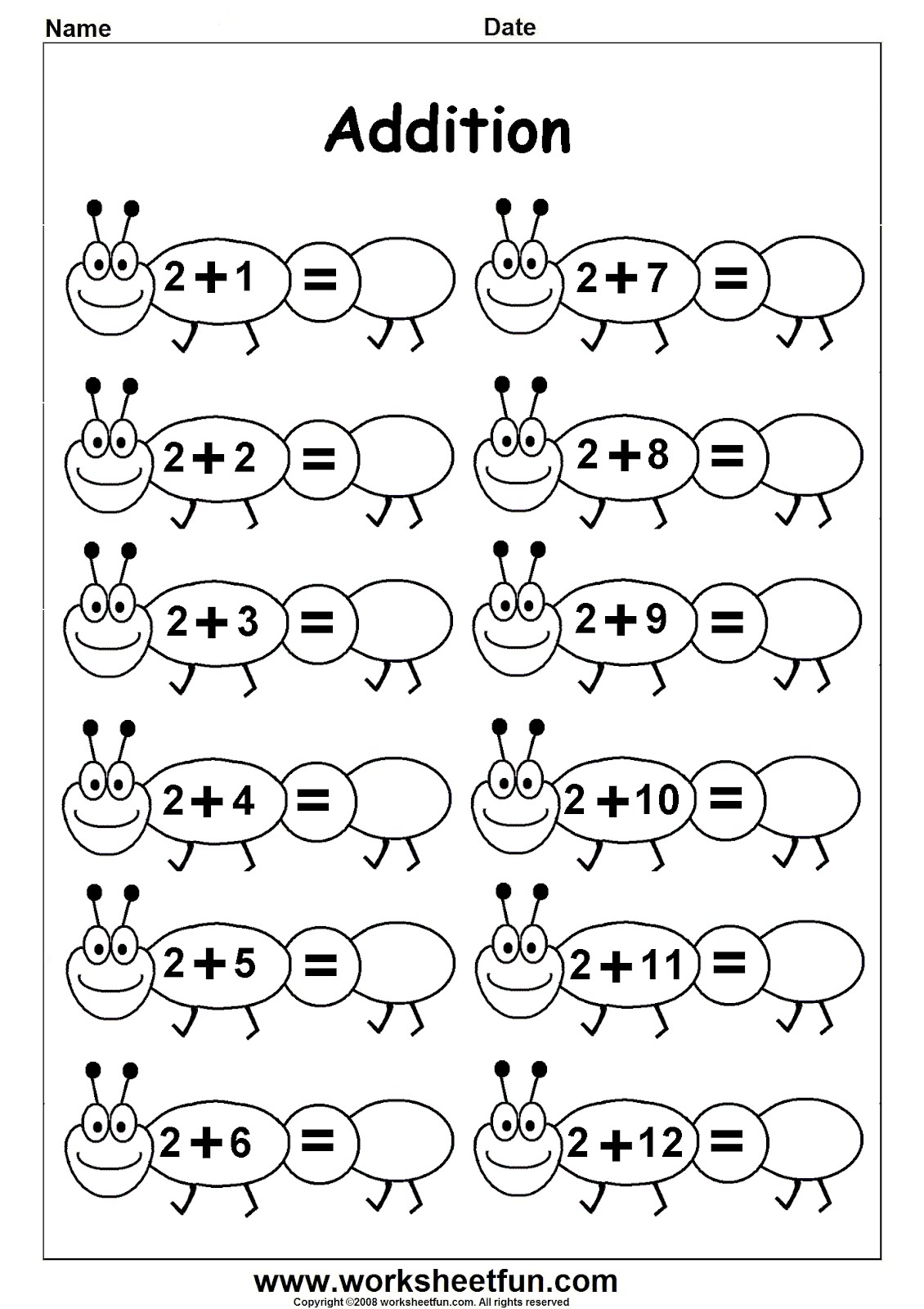 Kindergarten Worksheets Printable Math Worksheets For All