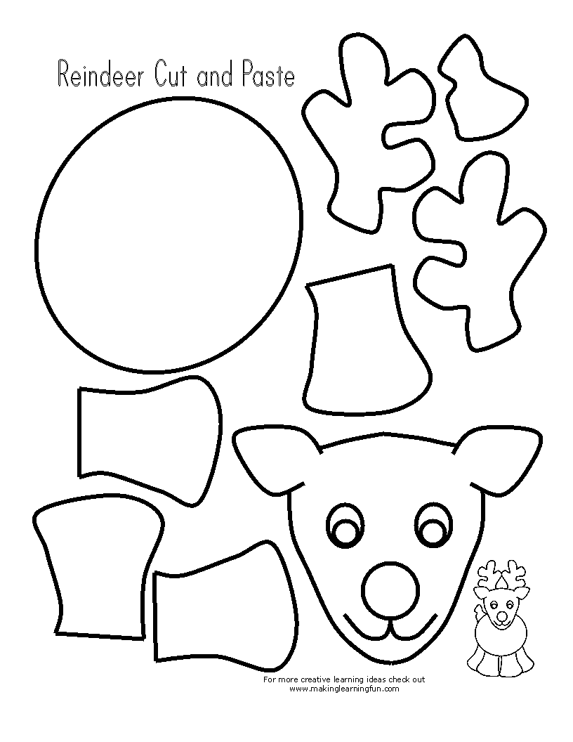 Largest Cut And Paste Coloring Pages Pre Cutting Worksheets