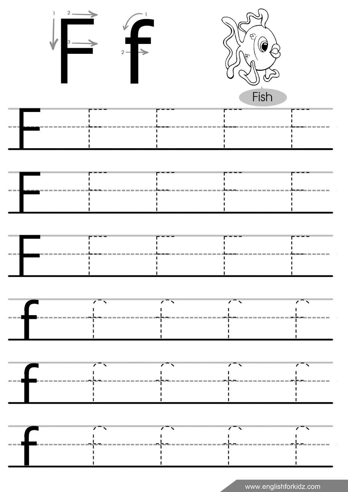 Letter Tracing Worksheets (letters A