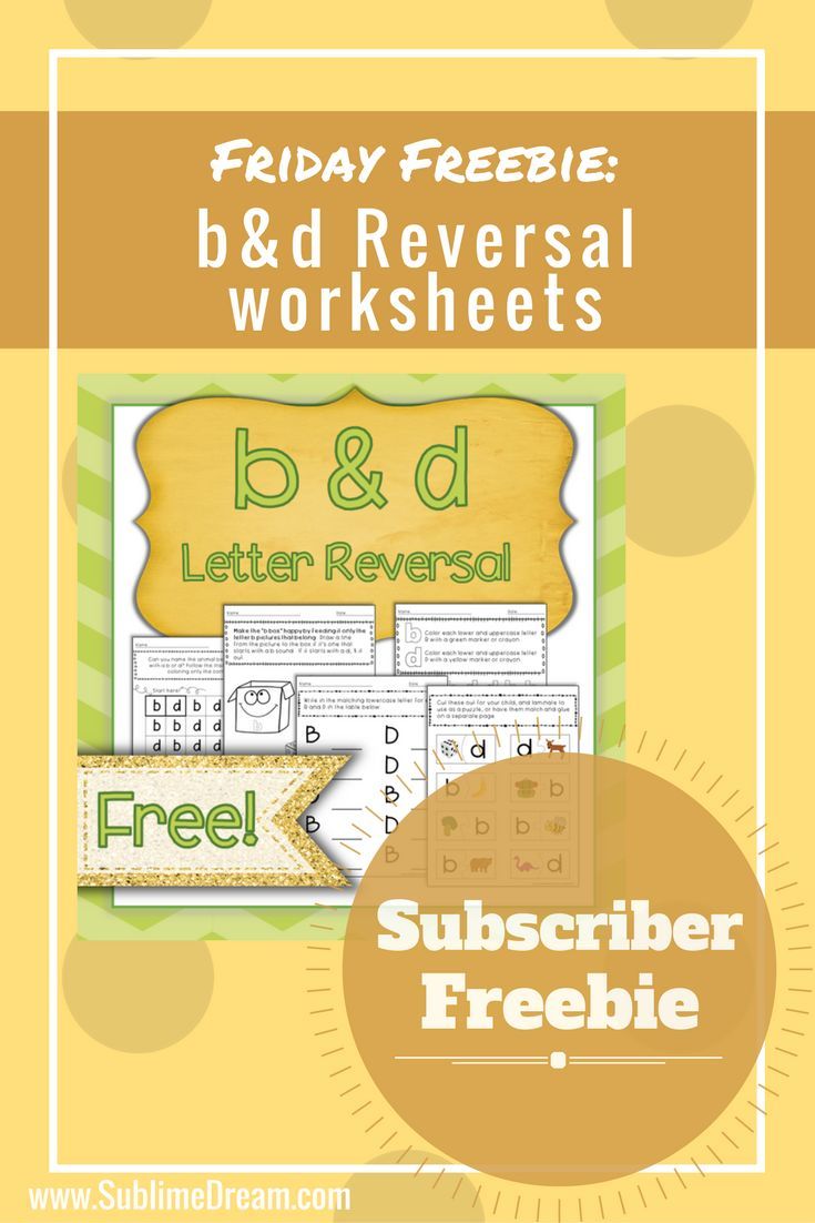 Looking For Free Worksheets For B & D Confusion  Click On Over For
