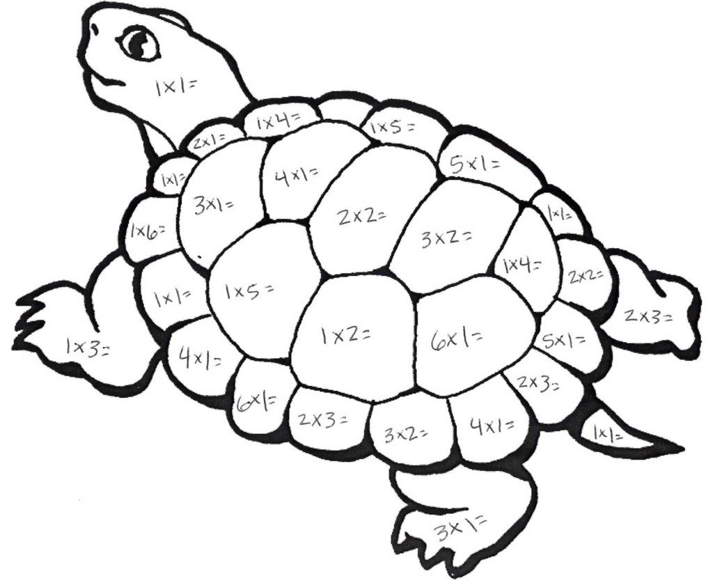 Math Color Sheets On Color In Worksheets Free Printable Math
