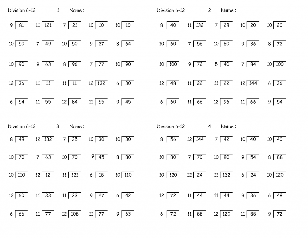 Math Worksheets Multiplication And Division Word Problems 3rd