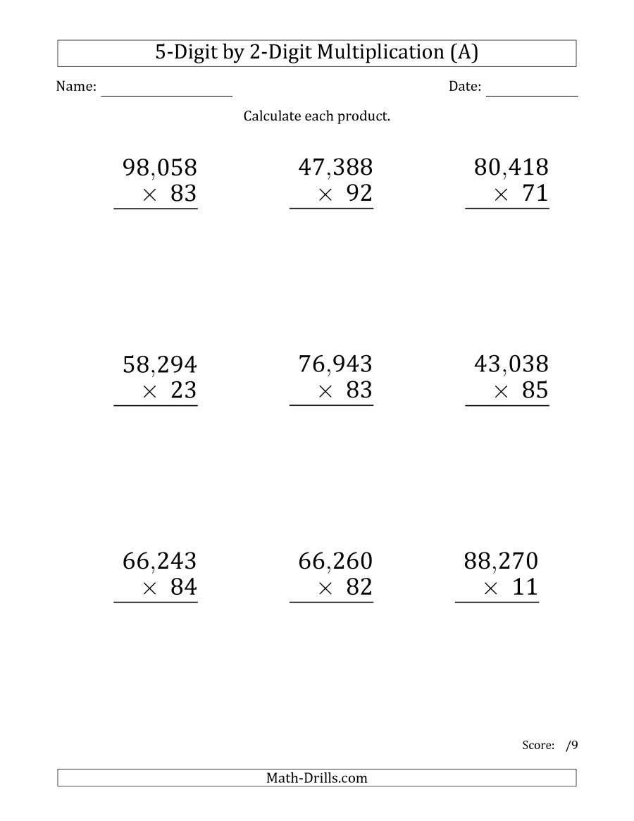 Multiplying 5