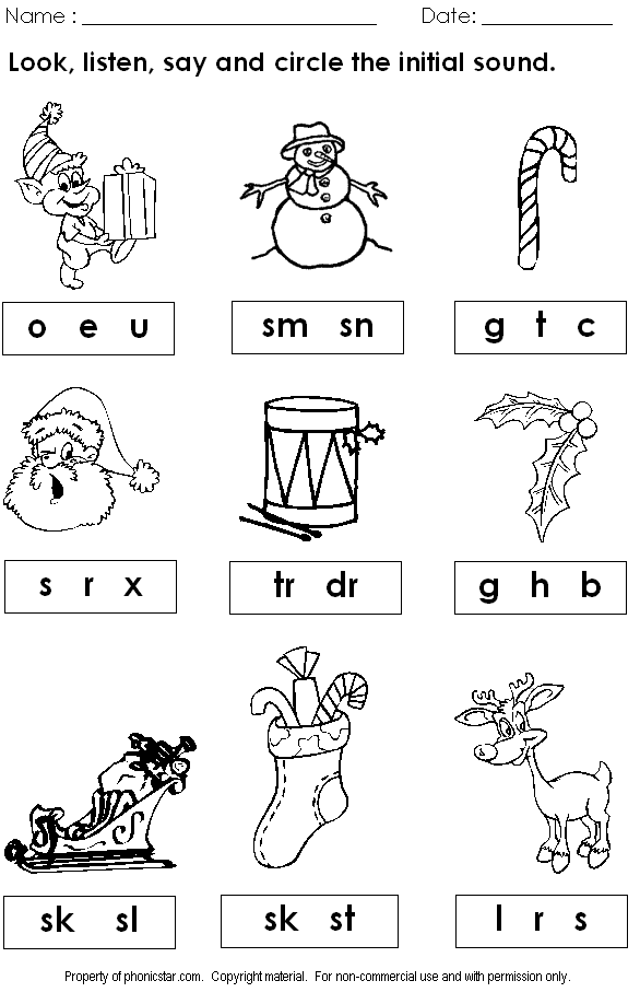 Phonics Christmas Worksheets The Best Worksheets Image Collection