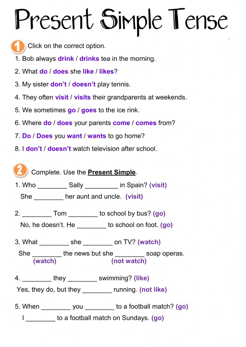 Present Simple Tense