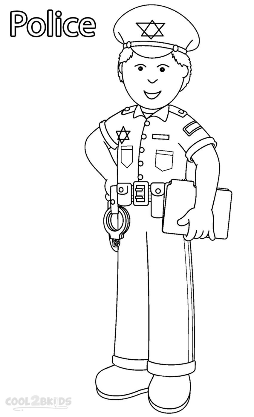 Printable Community Helper Coloring Pages For Kids