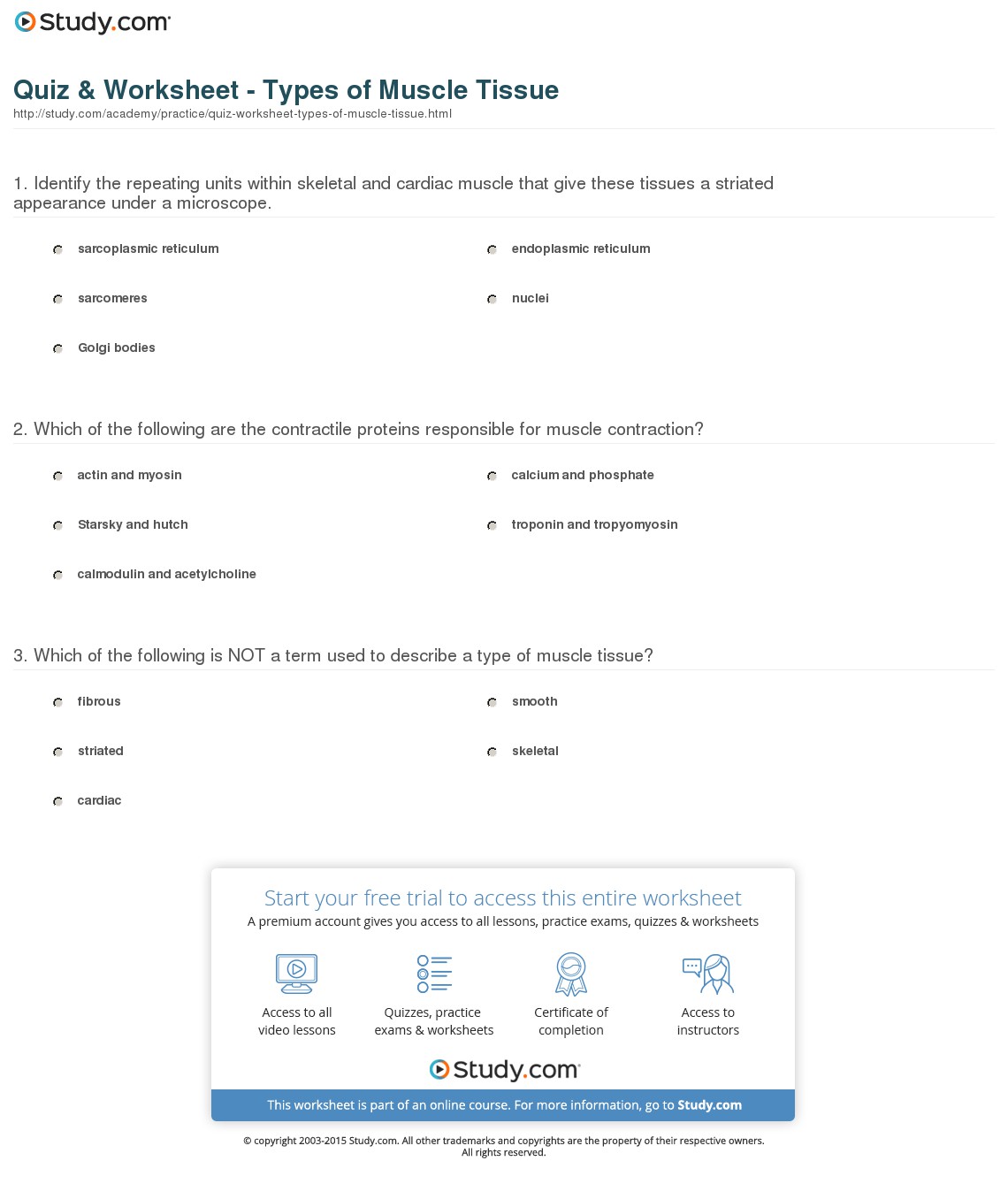 Quiz & Worksheet