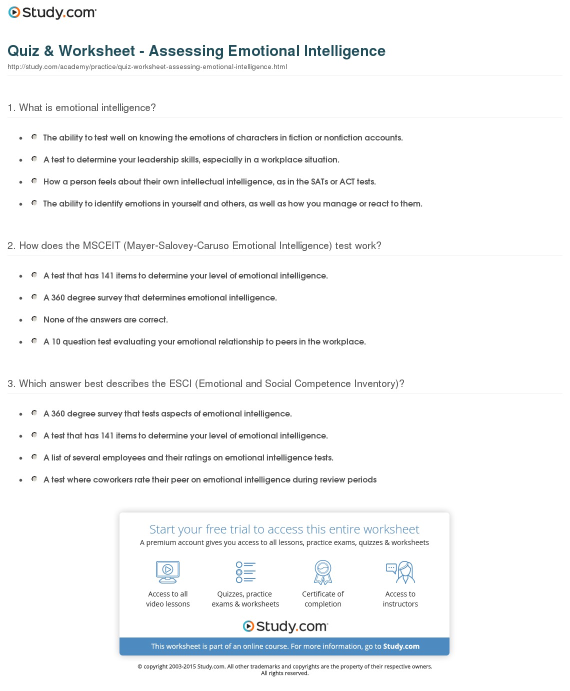 Quiz & Worksheet