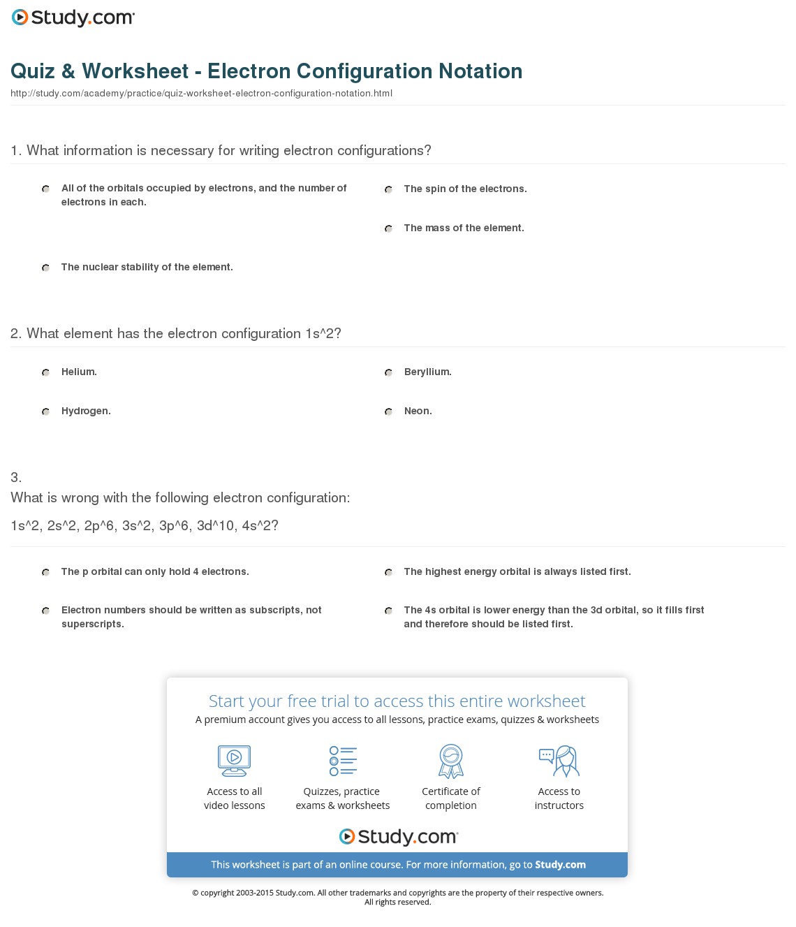 Quiz & Worksheet