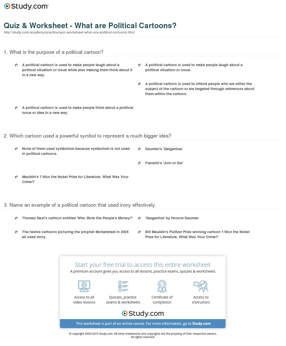 Quiz & Worksheet