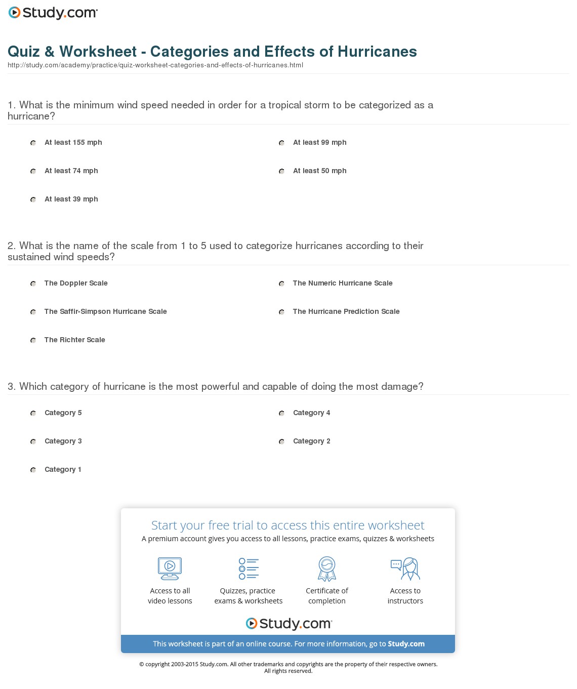 Quiz & Worksheet