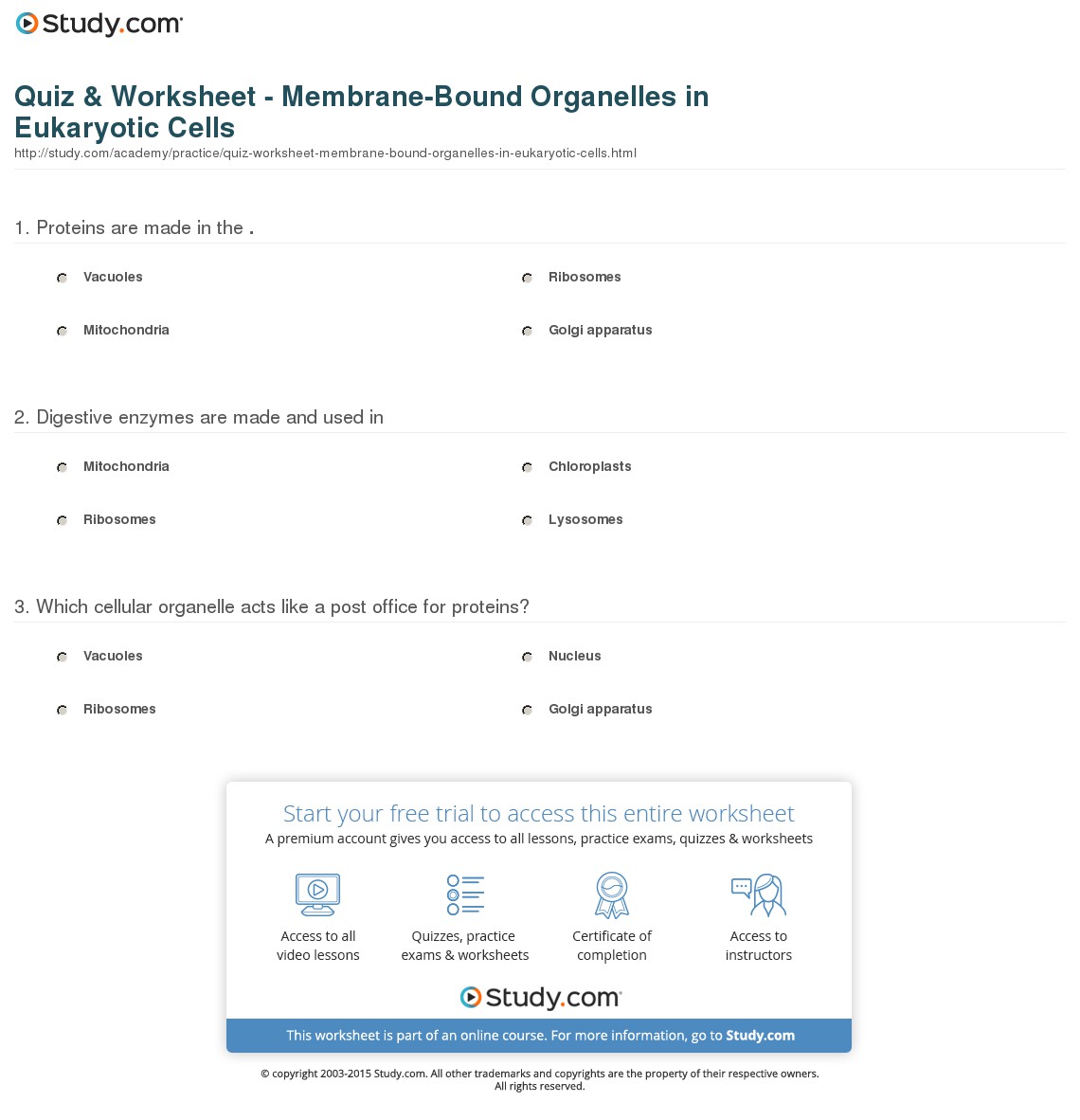 Quiz & Worksheet