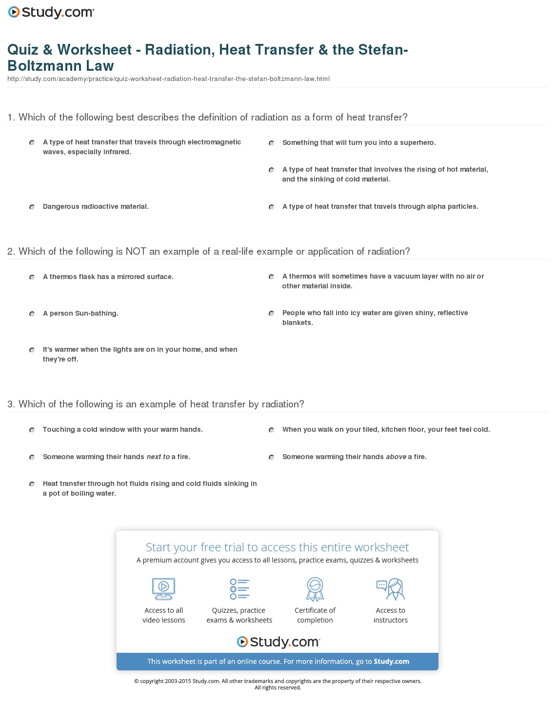 Quiz & Worksheet