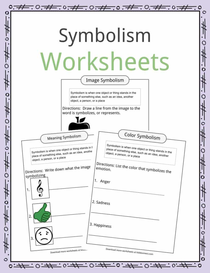 Symbolism Practice Worksheet Worksheets For All